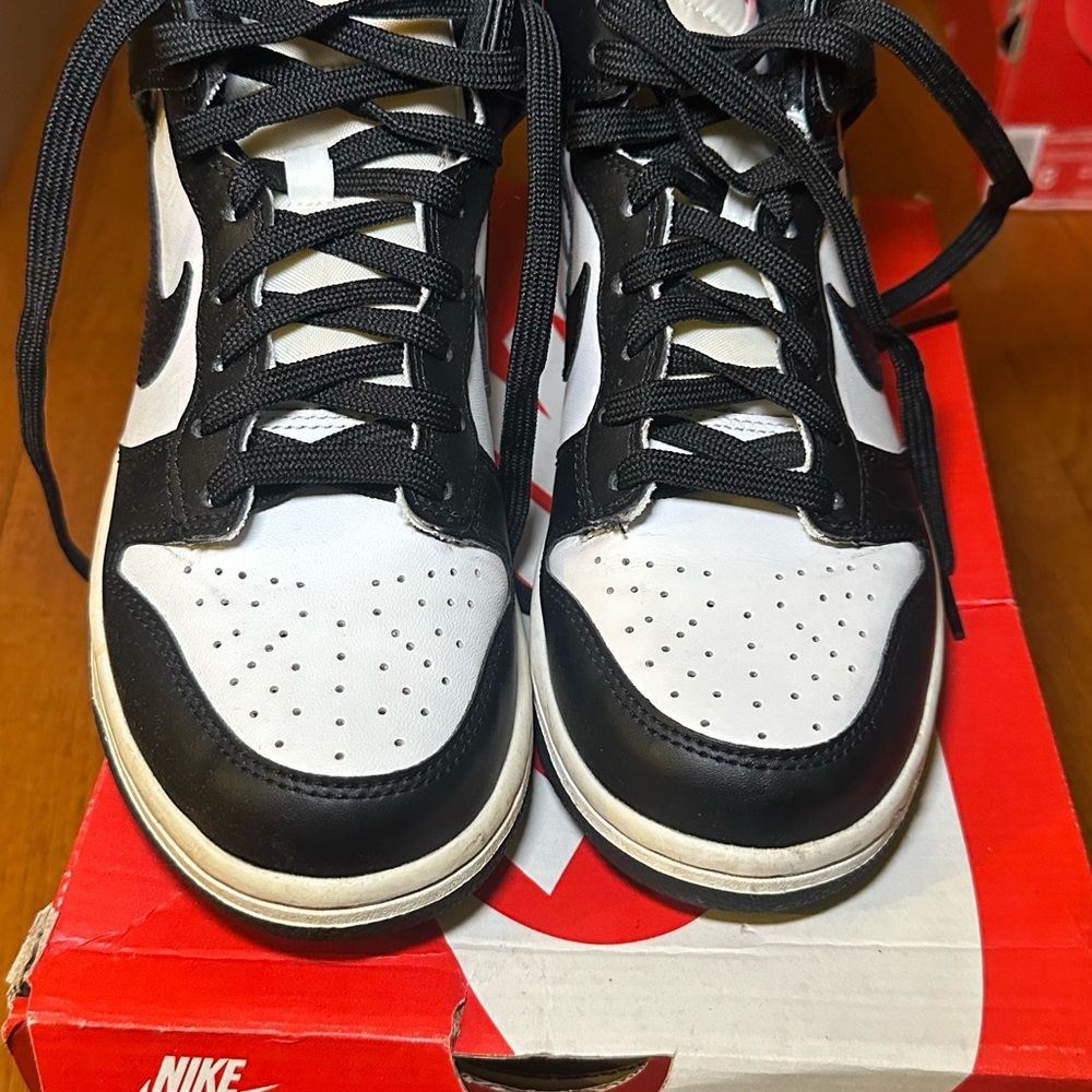 Nike Dunk High (GS) White/Black/University Red Kids Sneakers